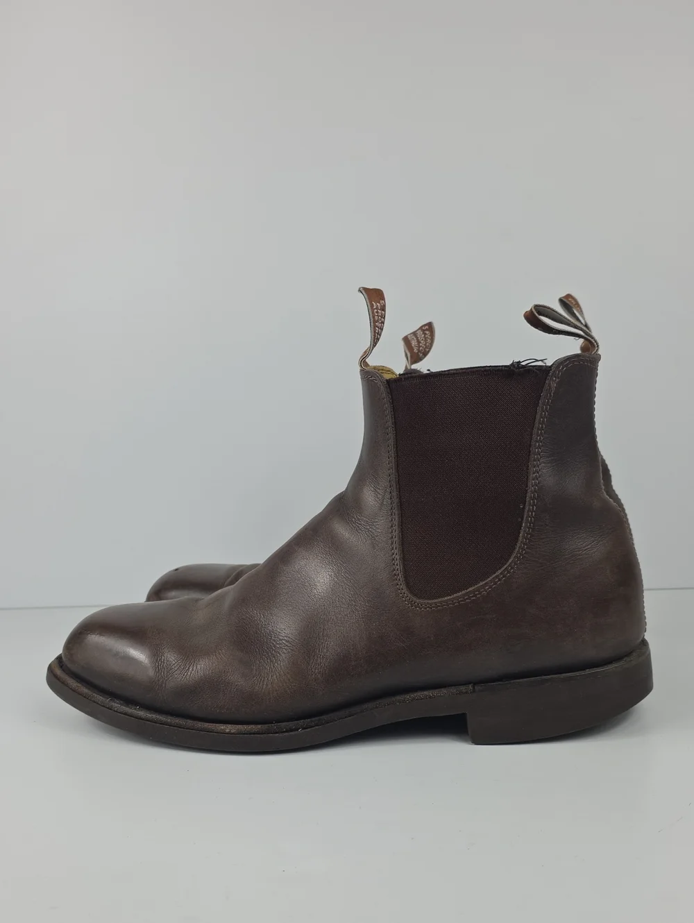 R.M. Williams Comfort Brown Leather Craftsman Chelsea Boots Size 12